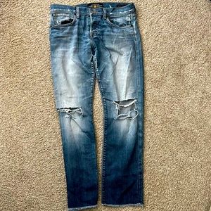 Lucky Brand Distressed Sienna Tomboy Crop Jeans